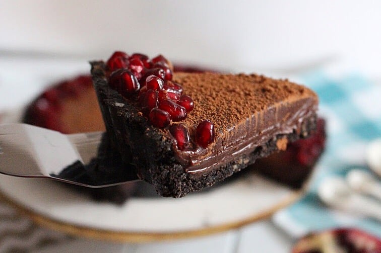 weiss pomegranate chocolate tart
