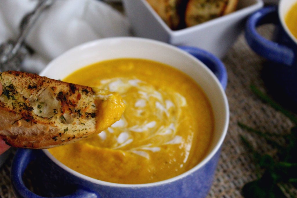 Butternut Squash and Leek Soup (Vegan soup)
