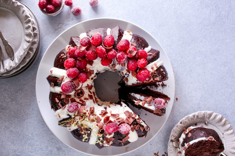 chocolate beetroot zucchini bundt cake