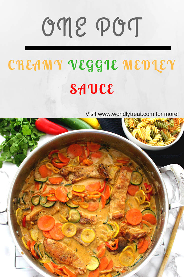 one pot creamy veggie medley sauce