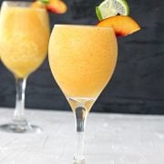 a cup of mango daiquiri