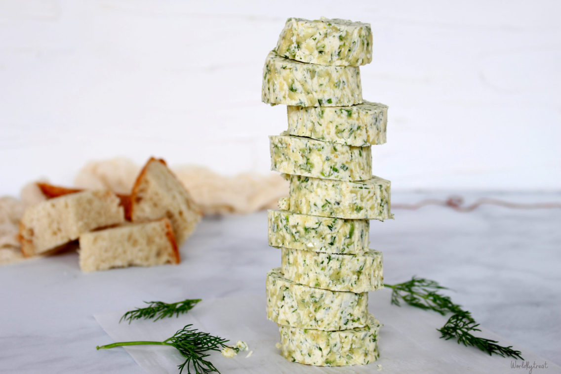 sweet and savory herbed compound butter spreads