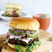 ZUCCHINI BEAN BURGER.