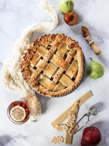 Easy apple pear pie