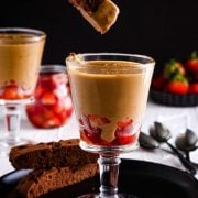 Classic Italian cream custard Zabaglione