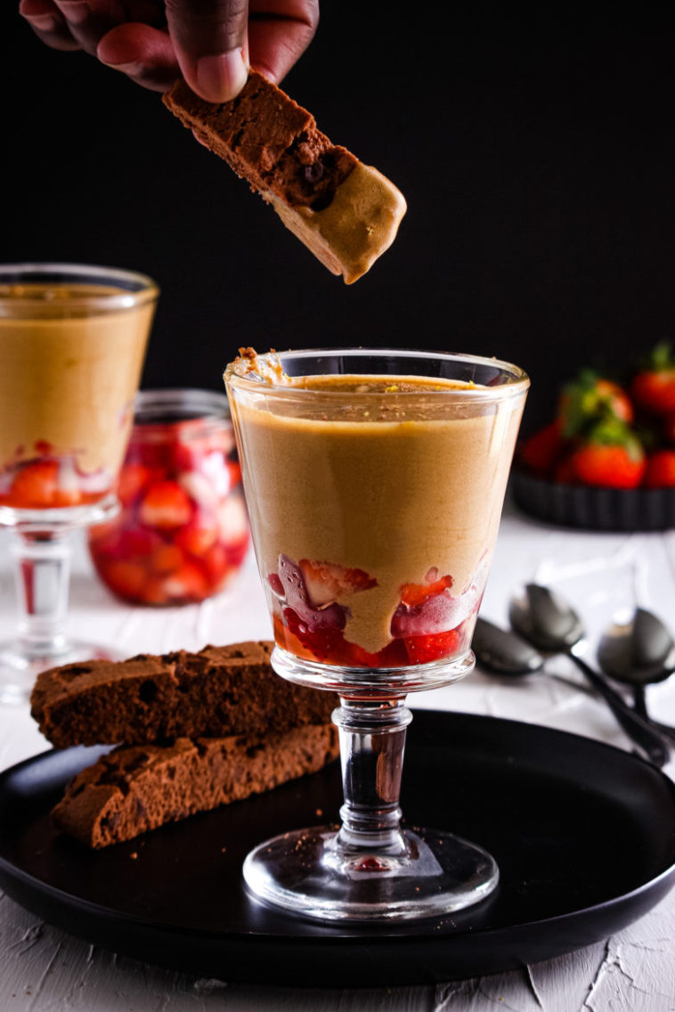 Classic Italian cream custard Zabaglione