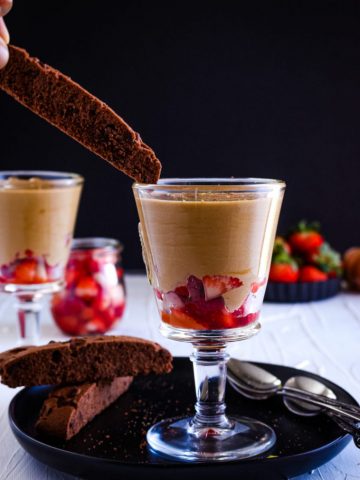 Classic Italian cream custard Zabaglione
