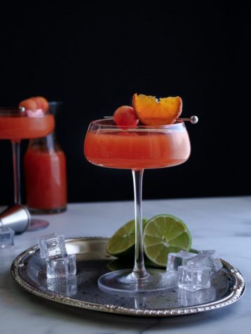 Papaya Mandarin Rum Cocktail-020