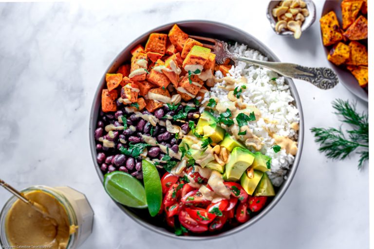 sweet potato buddha bowl