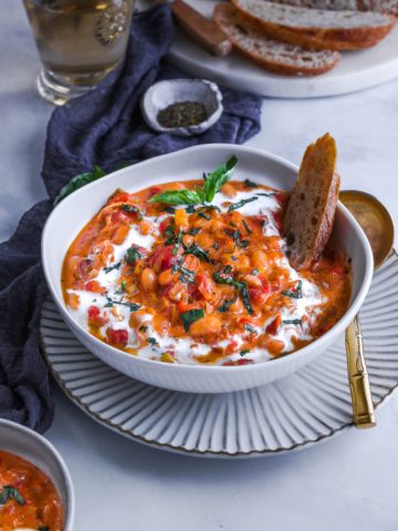 Duo Bean Tomato Basil Soup