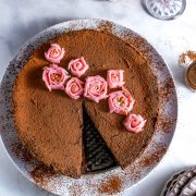 Flourless Chocolate Cake With Mint