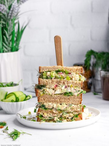 TUNA-EGG-SALAD sandwich
