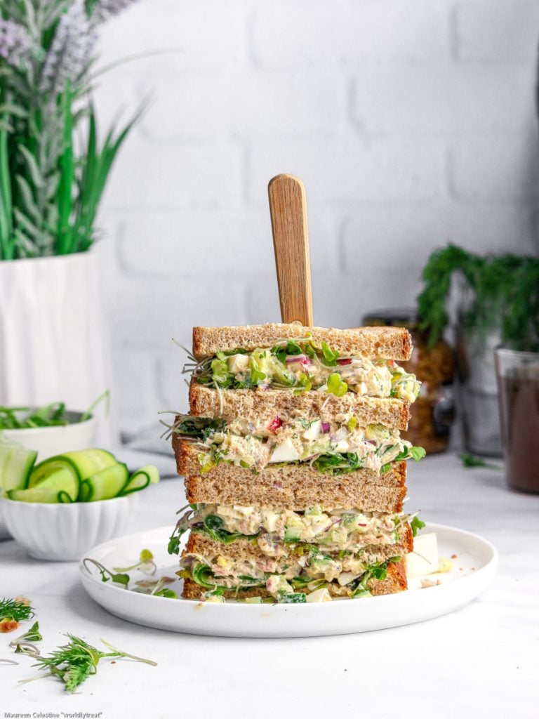 TUNA-EGG-SALAD sandwich