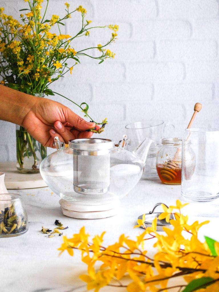 Butterfly Pea Flower Tea Recipe - The Coconut Mama