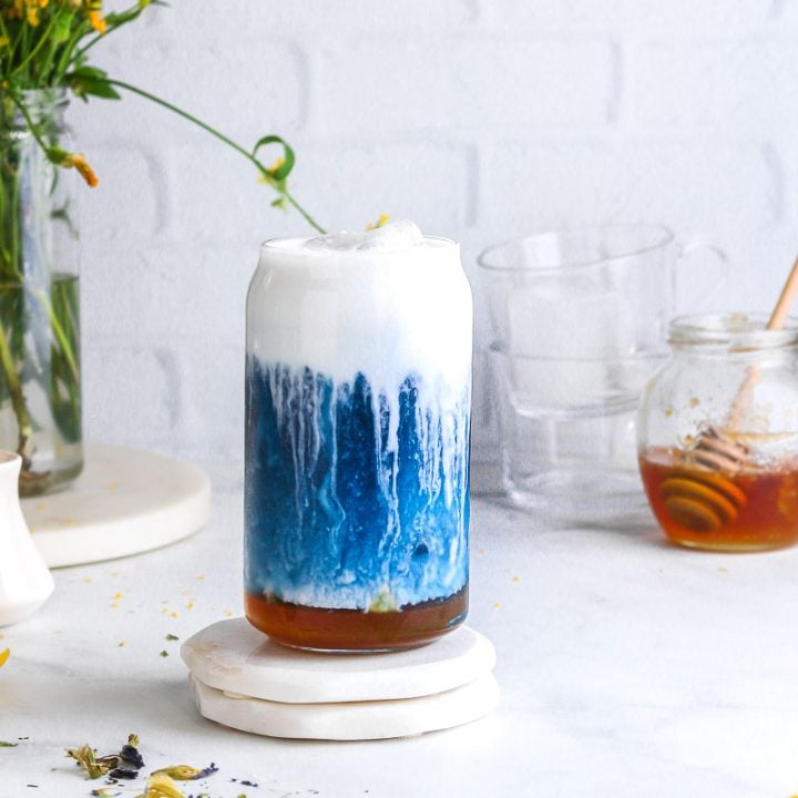 Butterfly Pea Tea Latte Worldly Treat