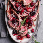 rack of lamb on a plate