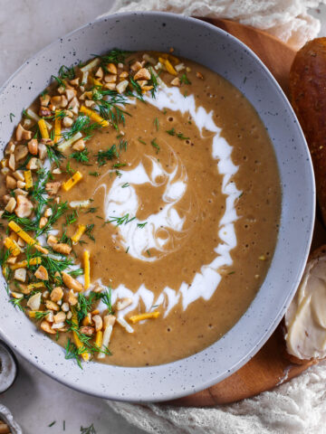 feature image for leek soup