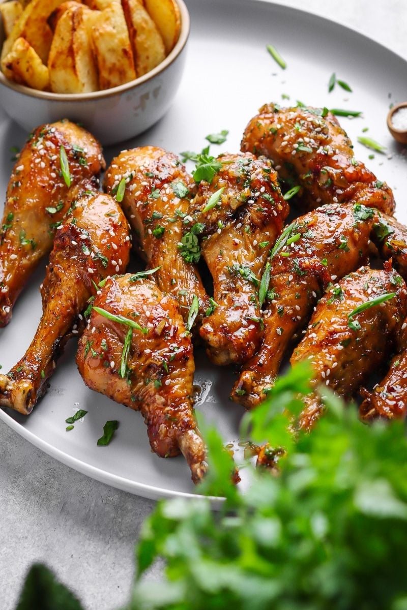 Honey Soy Chicken Drumsticks (Air Fryer) Worldlytreat