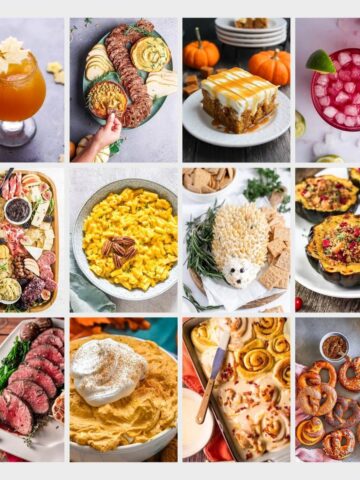 a collage of fall recipes to try