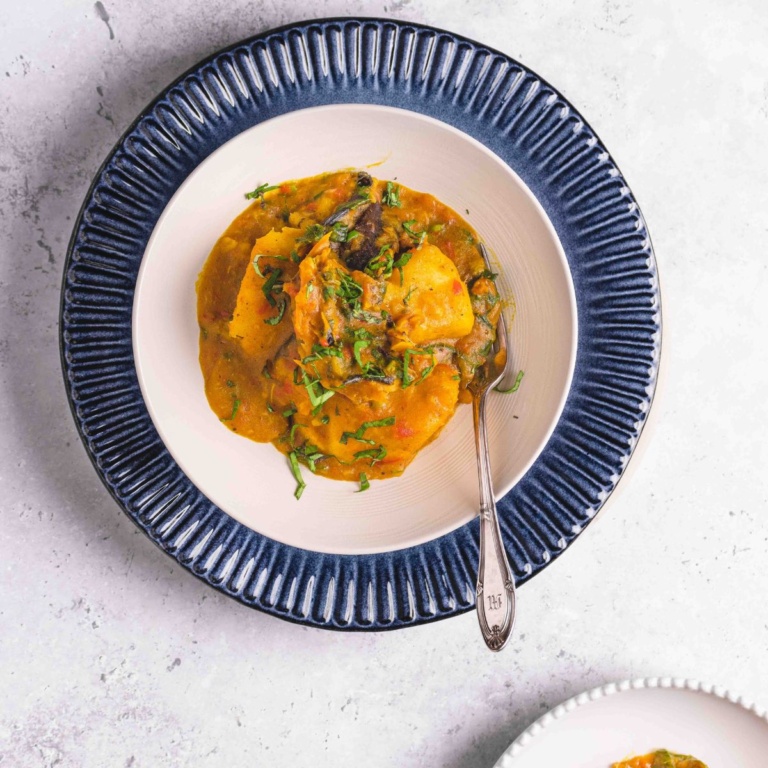 a bowl of yam pottage.