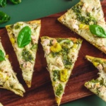 Chicken pineapple flatbread pizza