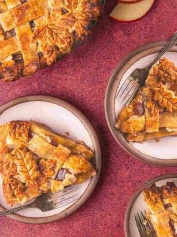 Apple pie with canned apple pie filling.