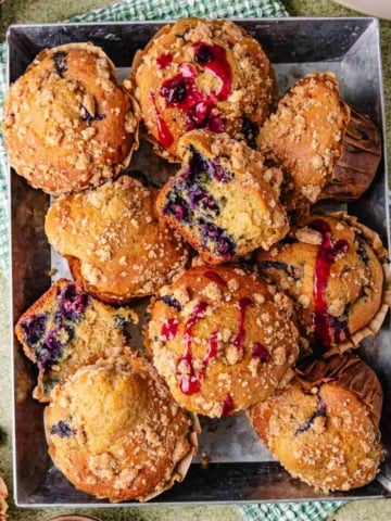 blueberry cottage cheese muffins.